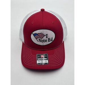 I Vote ED Richardson 112โ Trucker Hat Trucker Mesh Cap Dad Hat Adjustable